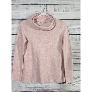 J. Crew Women's XS Pink Bowl Neck Sweater Long Sleeve Pullover knit Top